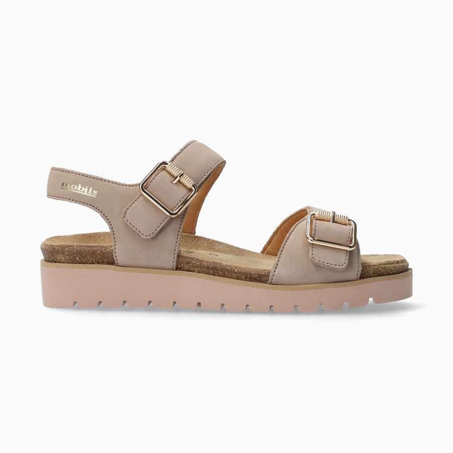 Mobils TARINA Nubuck Sko 2394761-OJ - Platform Sandaler Dame Beige